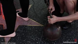 Bound slut disgraced in Hollywood blvd