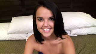 Nude Dillion Harper fucks & sucks in her first porn