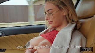 MOFOS Jordi fucks stunning blonde Lya Missy at the public place