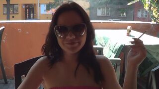 CZECH AMATEURS - BIG BOOBED BRUNETTE HUNGRY FOR A PRICK