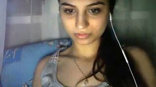 Arab Teen On Chatroulette Plays With Her Huge Tits