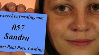 Shy girl at her first casting