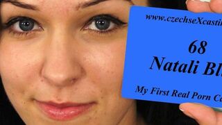 Natali's first porn casting